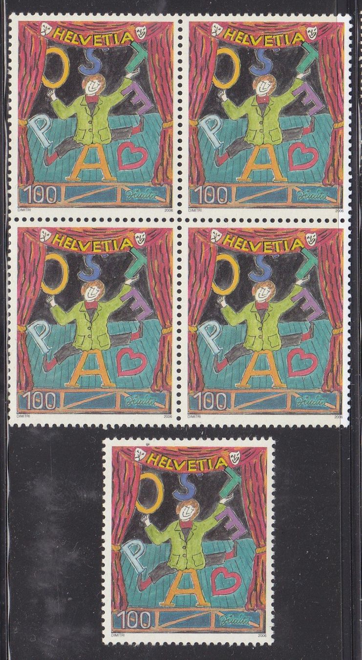 Alle Briefmarken: 2006  Viererblock + Einzelmarke   DIMITRI   ** Postfrisch ** – Neu (gemäss Beschreibung) aus Adliswil von Aenti