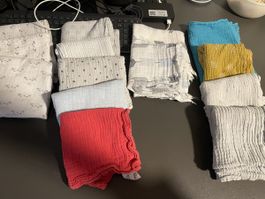 14 Mulltücher diverse Grössen