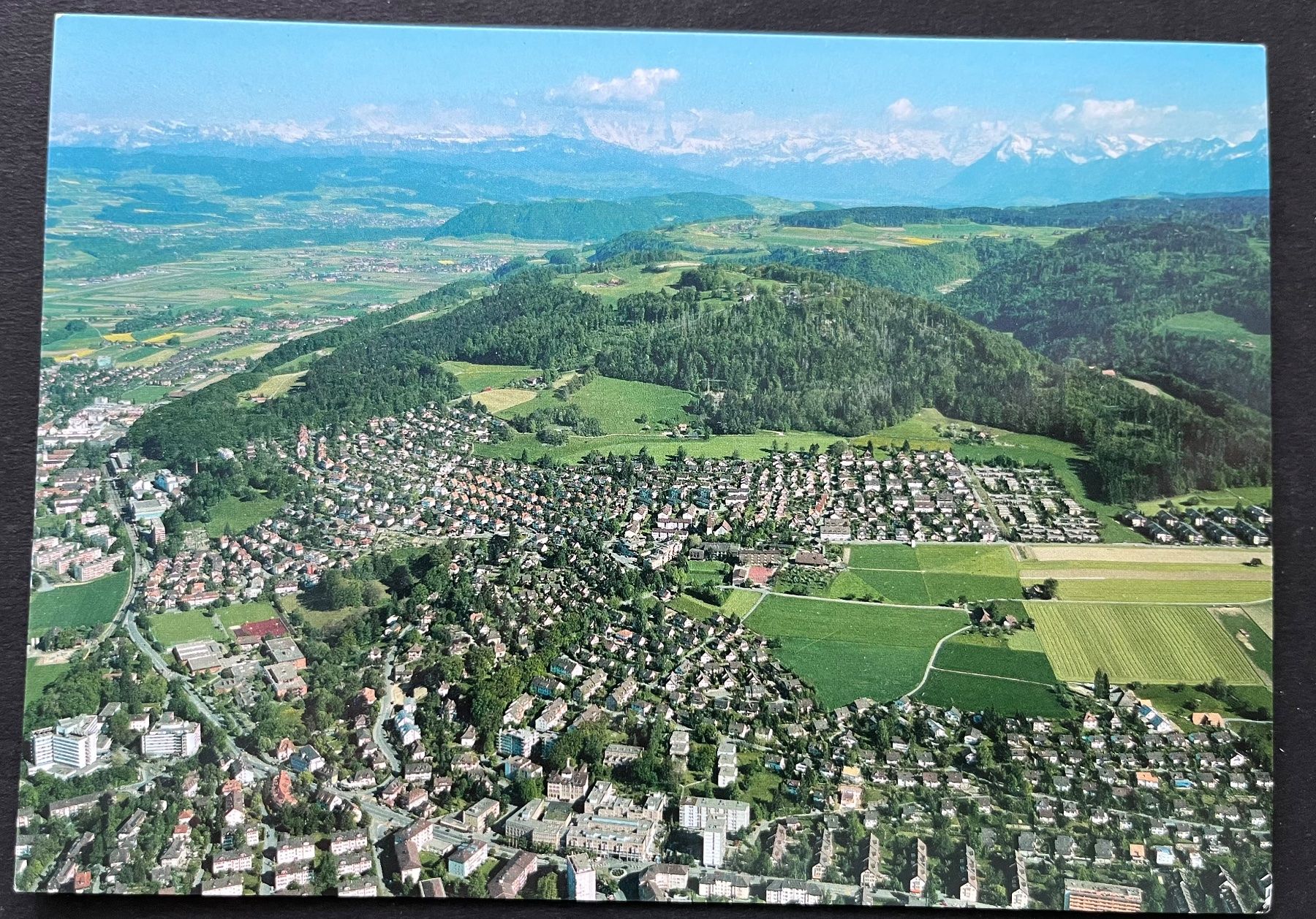 Cartoline postali: Spiegel bei Bern, Flugaufnahme ca. 2000 – Usato da Ostermundigen venduto da DaxKarten-75