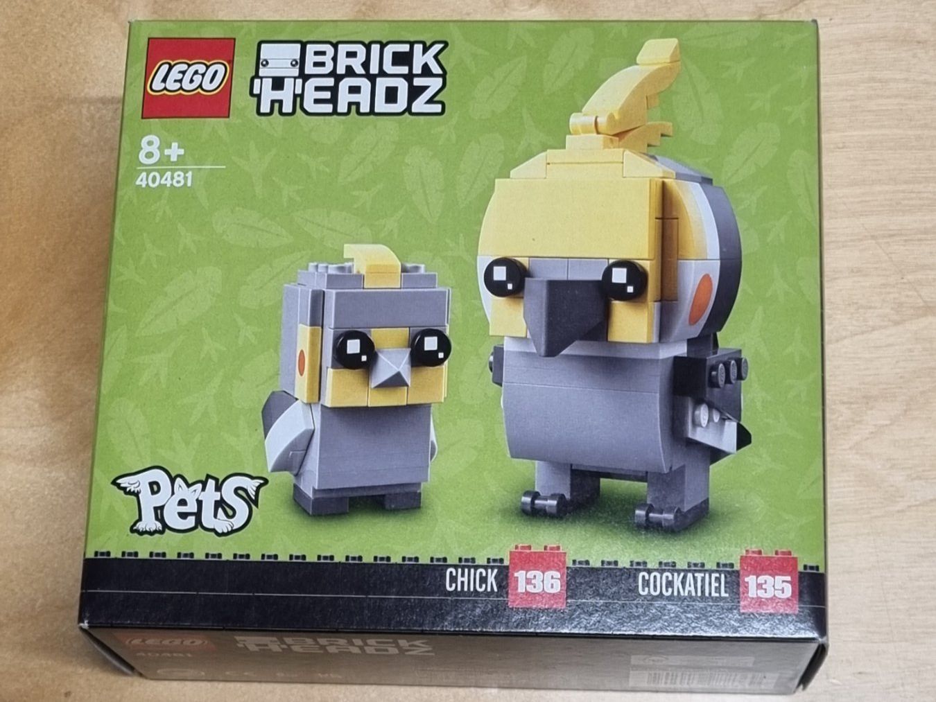 Lego Kit di costruzioni: LEGO BrickHeadz 40481 Cockatiel & Chick – Nuovo e nell'imballaggio originale da Basadingen venduto da NekoBricks 2
