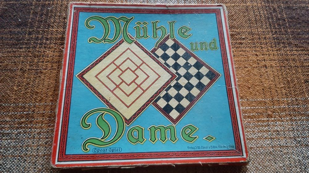  Mühle und Dame Spiel ca aus den 50er (Gebraucht) in für CHF 7.95 – mit Bildidee 