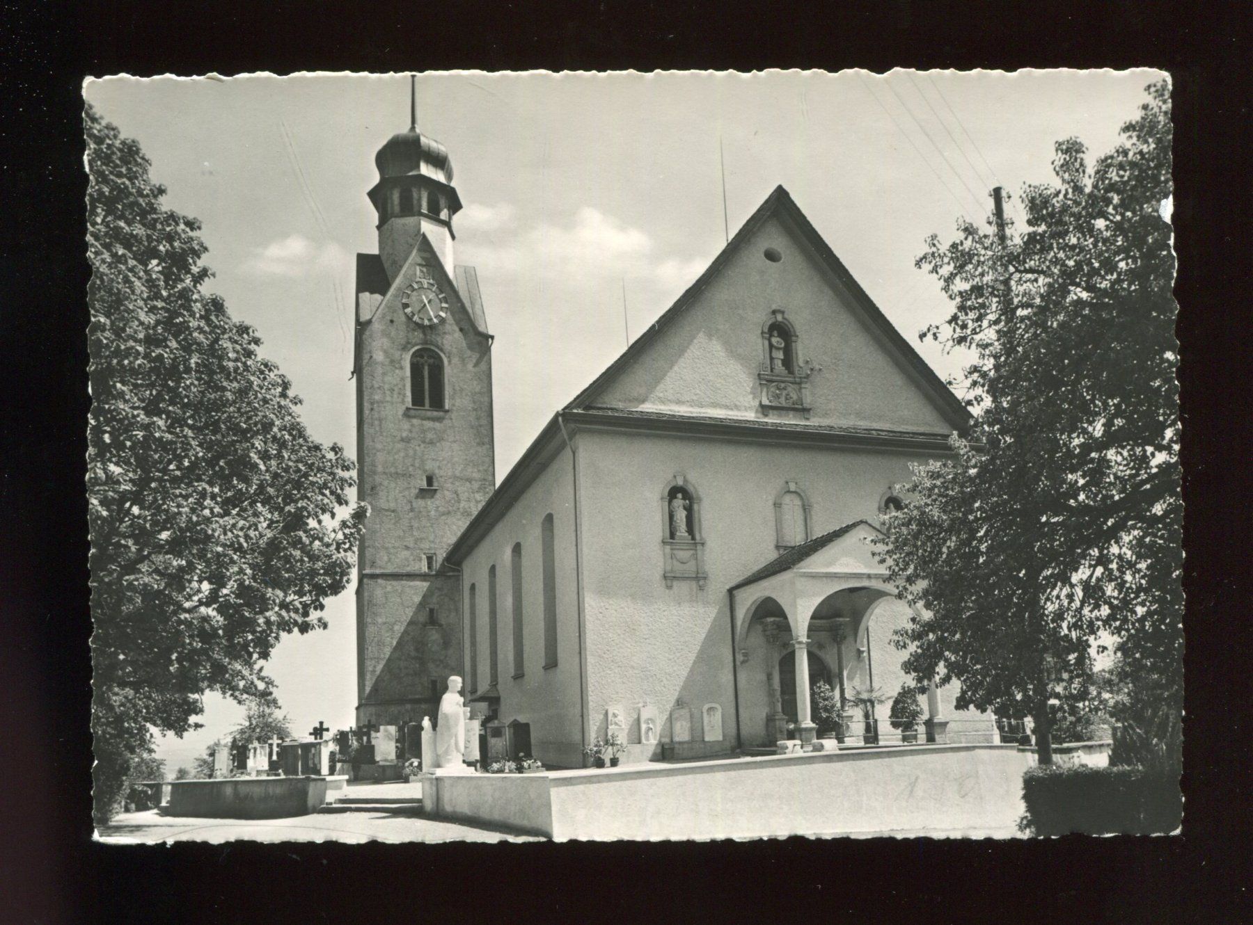 Cartoline postali: Beinwil, Freiamt, Pfarr- und Wallfahrtskirche St. Burkard – Usato da Aarau venduto da Elmaar41
