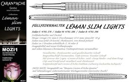 AKTION = 4791.386 LIGHTS Silber * SLIM Léman CDA * Füllfeder