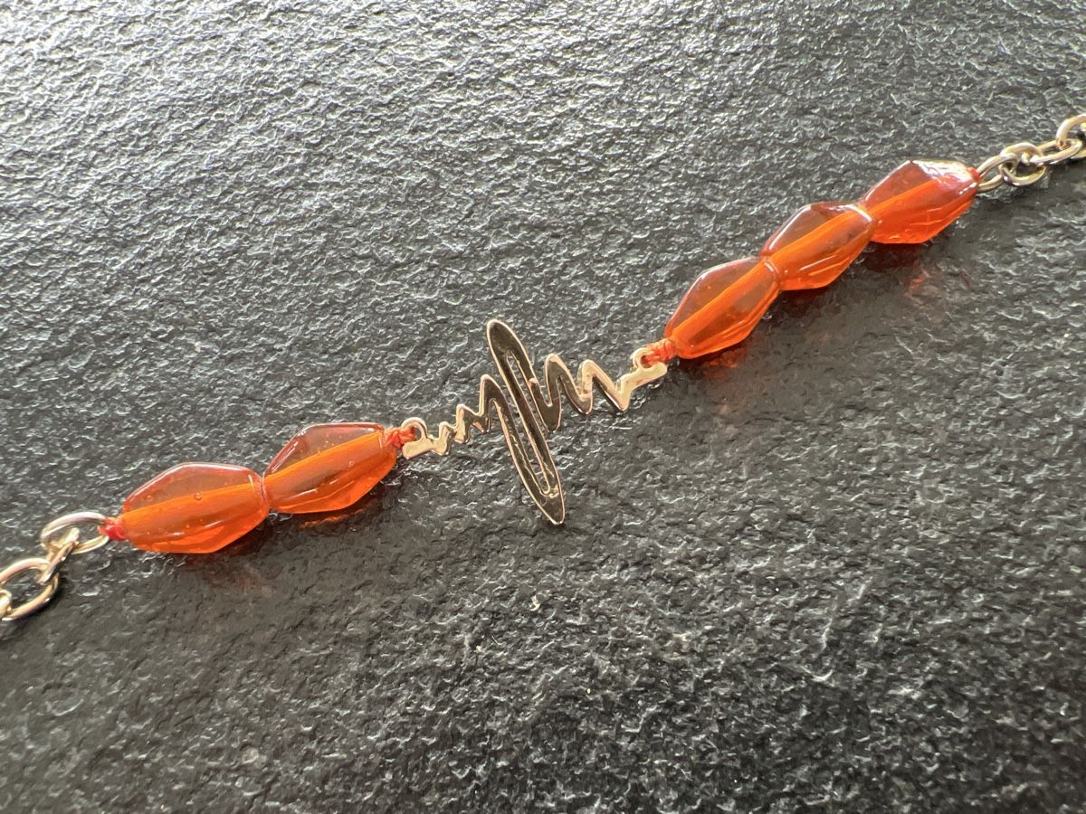 Bracciali & Braccialetti: Designer Armband Gold/Orange Glasperlen – Usato da HORGEN venduto da vladibarca10 6