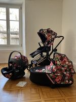 🌸 CYBEX Priam Set Spring Blossom Stroller - full set 🌸