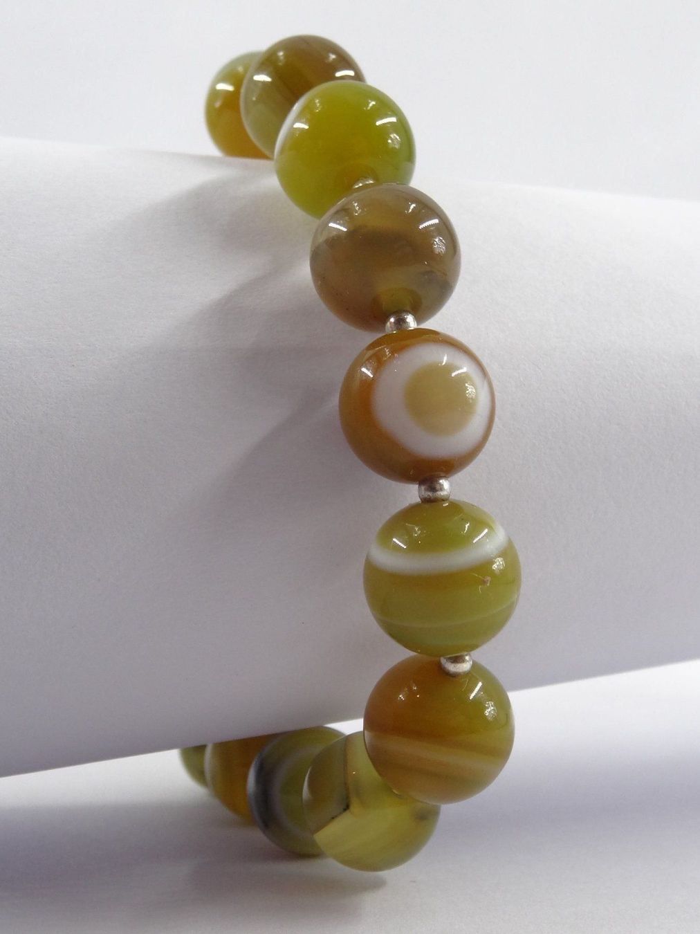 Bracciali & Braccialetti: Armband mit Achat und Silber Verschluss – Nuovo e nell'imballaggio originale da Matten b. Interlaken venduto da kero71 2