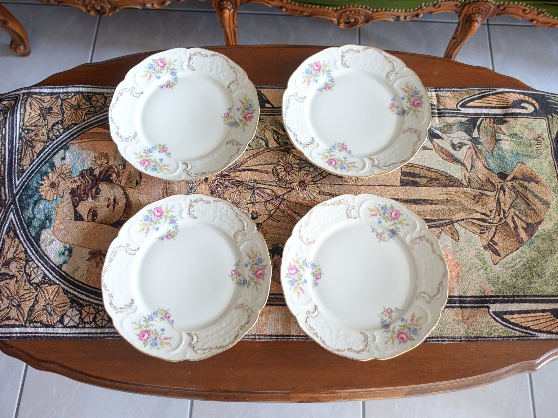 Rosenthal Piatti: Vintage Rosenthal Teller-Set Sanssouci – Usato da Glattfelden venduto da tdlubek