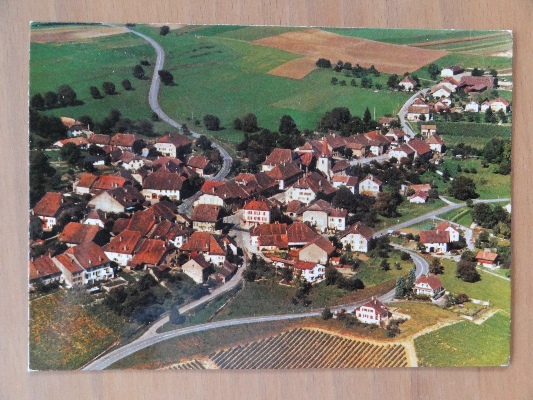 Cartoline postali: Rances - Vaud - vue aérienne - 1982 – Usato da St Léonard venduto da Riglin