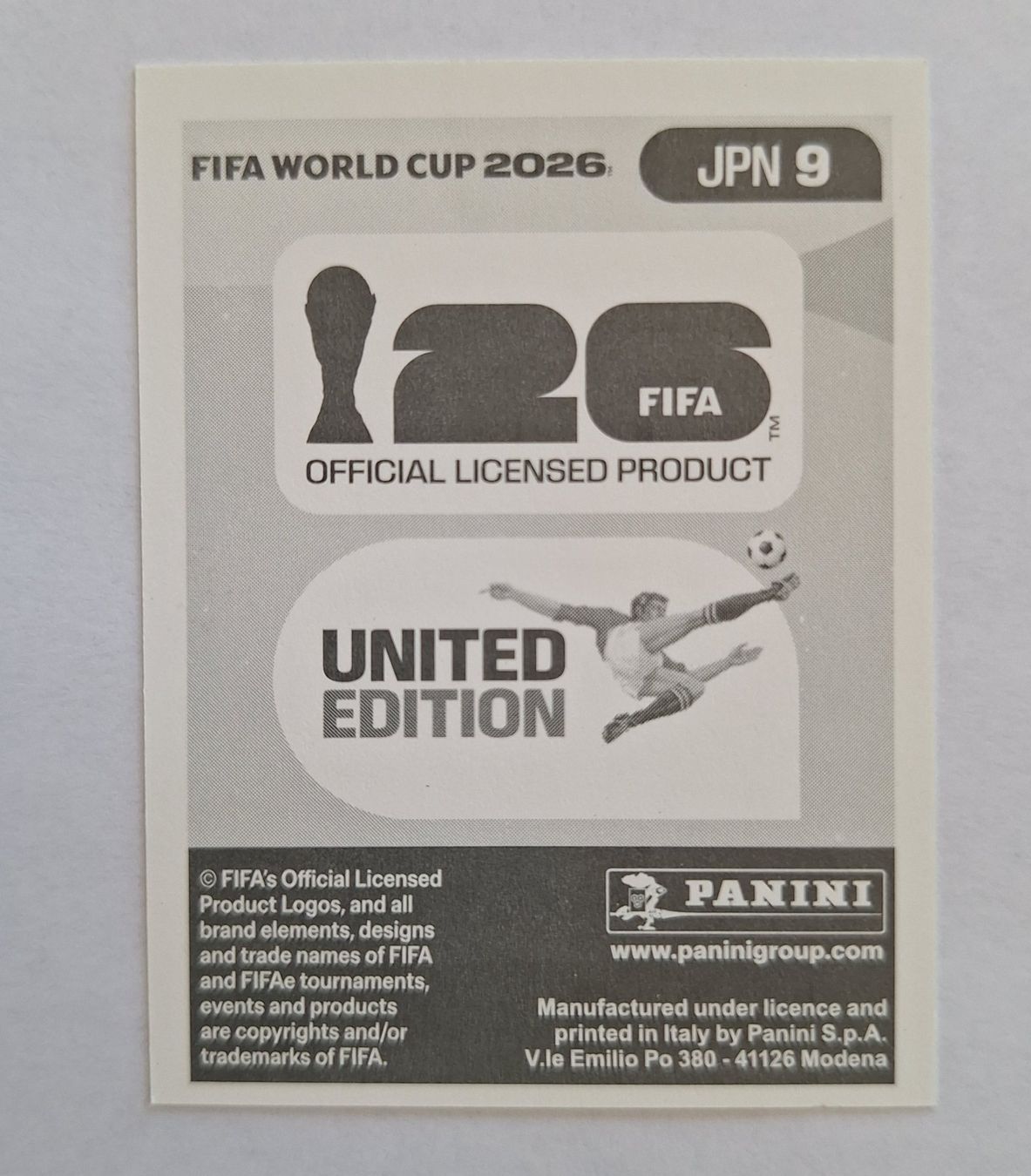 Panini Carte collezionabili: Panini Yuki Soma JPN 9 – Nuovo (secondo la descrizione) da Romanens venduto da Crocette 1