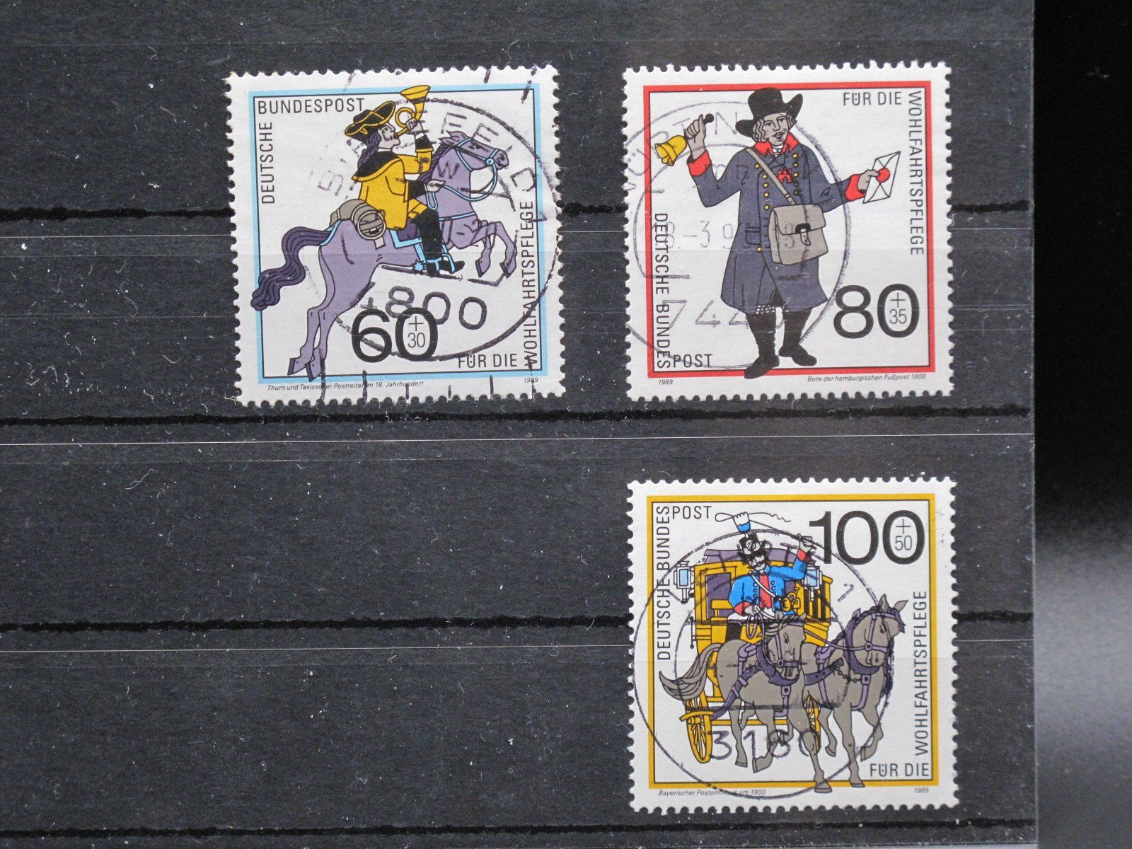 Tous les timbres: BRD 1989 Postbeförderung gest – D'occasion à Wil SG par fva01
