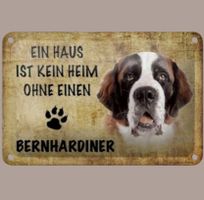 🔥 BERNHARDINER Blechschild 🎀 12x18cm OVP 🔥