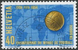 1954, SBK 316-319 komplette Serie mit ET Stempel