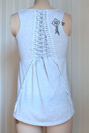 Hard Rock Couture * cooles TOP mit Rückenschnürung  34  XS