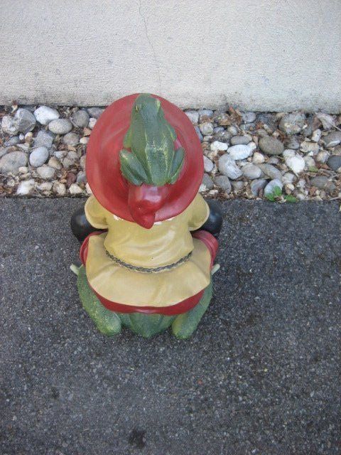 Statuette: Gartenzwerg mit Frosch – Usato da Winterthur venduto da pf02 4