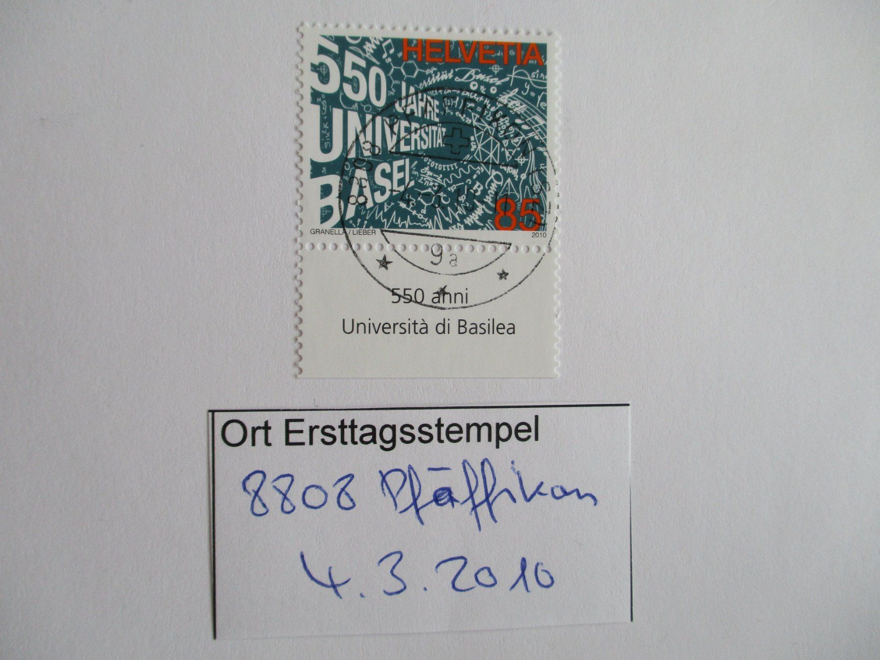 Tous les timbres: Voll Ort Ersttagsstempel 8808 Pfäffikon – D'occasion à Langnau b. Reiden par Aktuell88