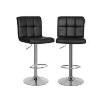 Barhocker 2er Set mit Lehne robust weiss 115 cm SARAH