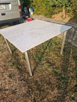 Tisch Granitplatte Metallbeine 110x70-75cm guter Zustand