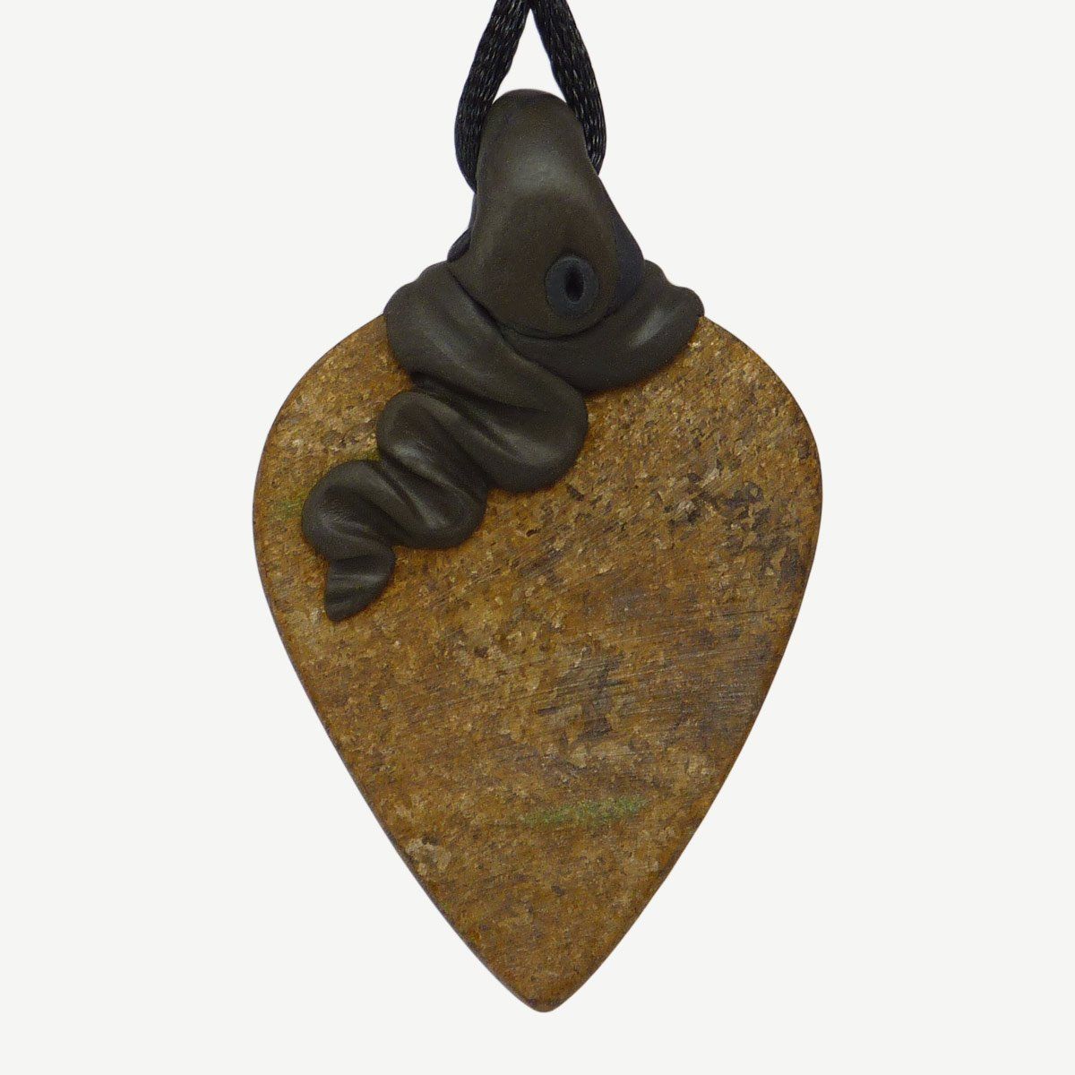 Minerali & Pietre curative: Bronzit Steinanhänger mit Granat – Nuovo e nell'imballaggio originale da Meilen venduto da BYRD-Design 2