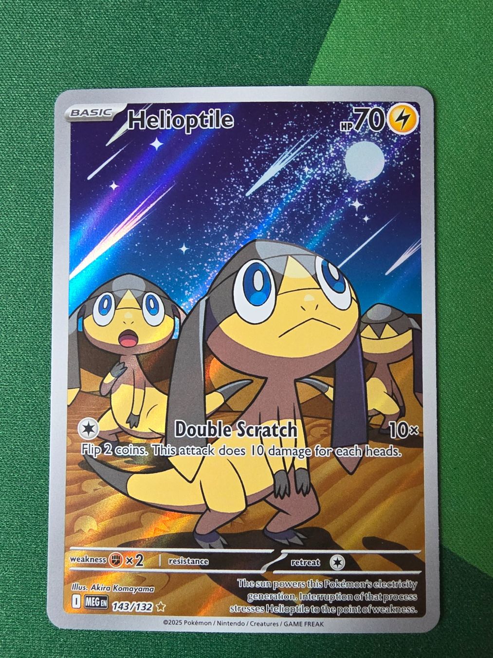 Pokémon Carte collezionabili: Pokemon Helioptile 143/132 Mega Evolution Englisch – Nuovo (secondo la descrizione) da Gossau SG venduto da worklifebalance