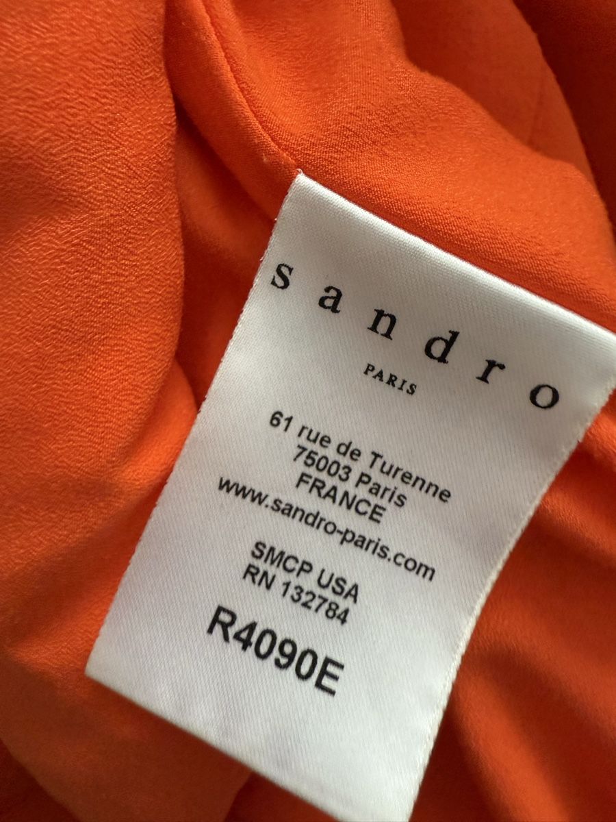 Sandro Vestiti: Sandro Spitzenkleid, Orange, Sommerlich, Gr. 1 – Usato da Zollikon venduto da snowflake10- 7
