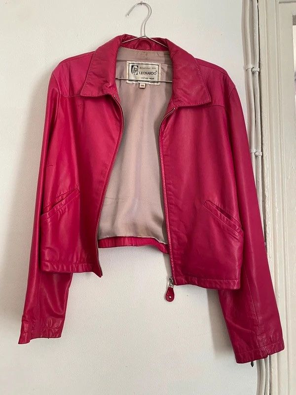 Giacche: pinke lederjacke – Usato da basel venduto da wastedworld 1