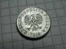 Polen 1 Grosz, 1949 neu unz TOP