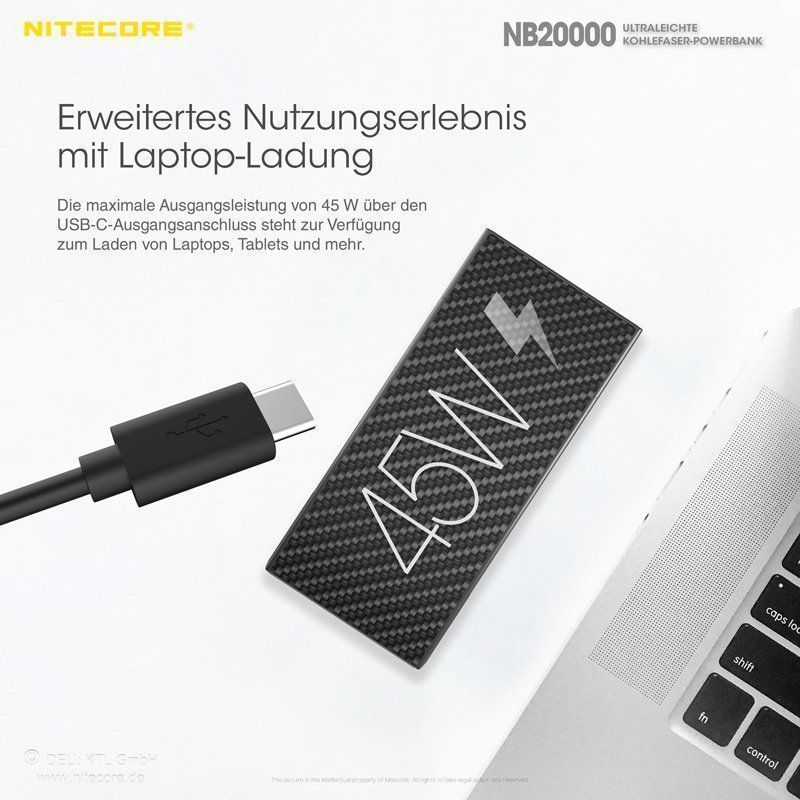 Ladegeräte: superleichte NiteCore Powerbank NB20000 – Neu und originalverpackt aus Grüningen von Prolumin 4