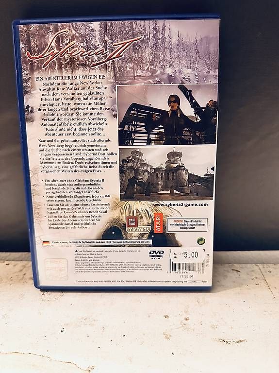 Giochi: Syberia 2 PlayStation 2 Game  – Usato da Hägendorf venduto da tyl_kzs2 1