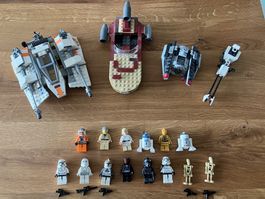 Lego star wars lot minifigures et vaisseaux