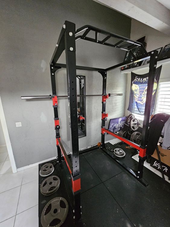 Power Lifting Station Rack Home Gym inkl. Latzug (Gebraucht) in ...