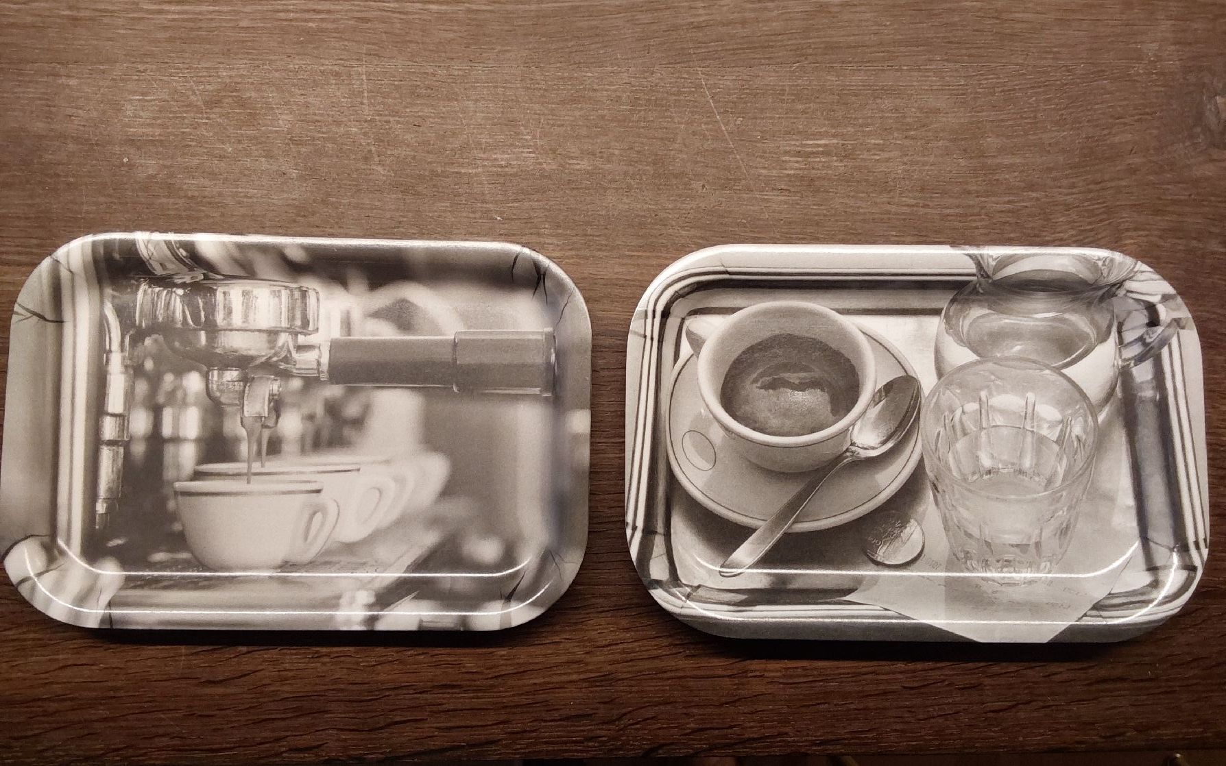 Piatti di portata: 2 Serviertabletts Motiv Kaffee – Nuovo (secondo la descrizione) da Köniz venduto da scopello12