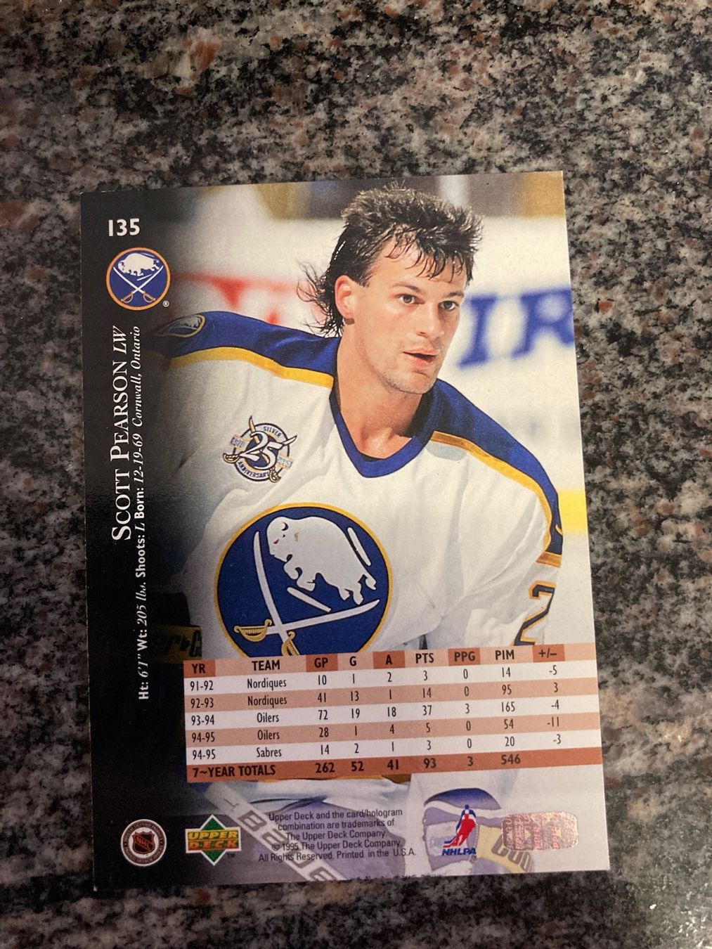 Autographes: Autogramm auf Upper Deck Karte Scott Pearson Buffalo Sabres – D'occasion à Naters par juveman 1