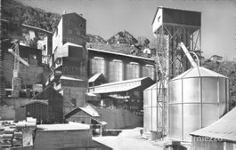 Grande Dixence VS // ca. 1958 Baustelle Staudamm Beton