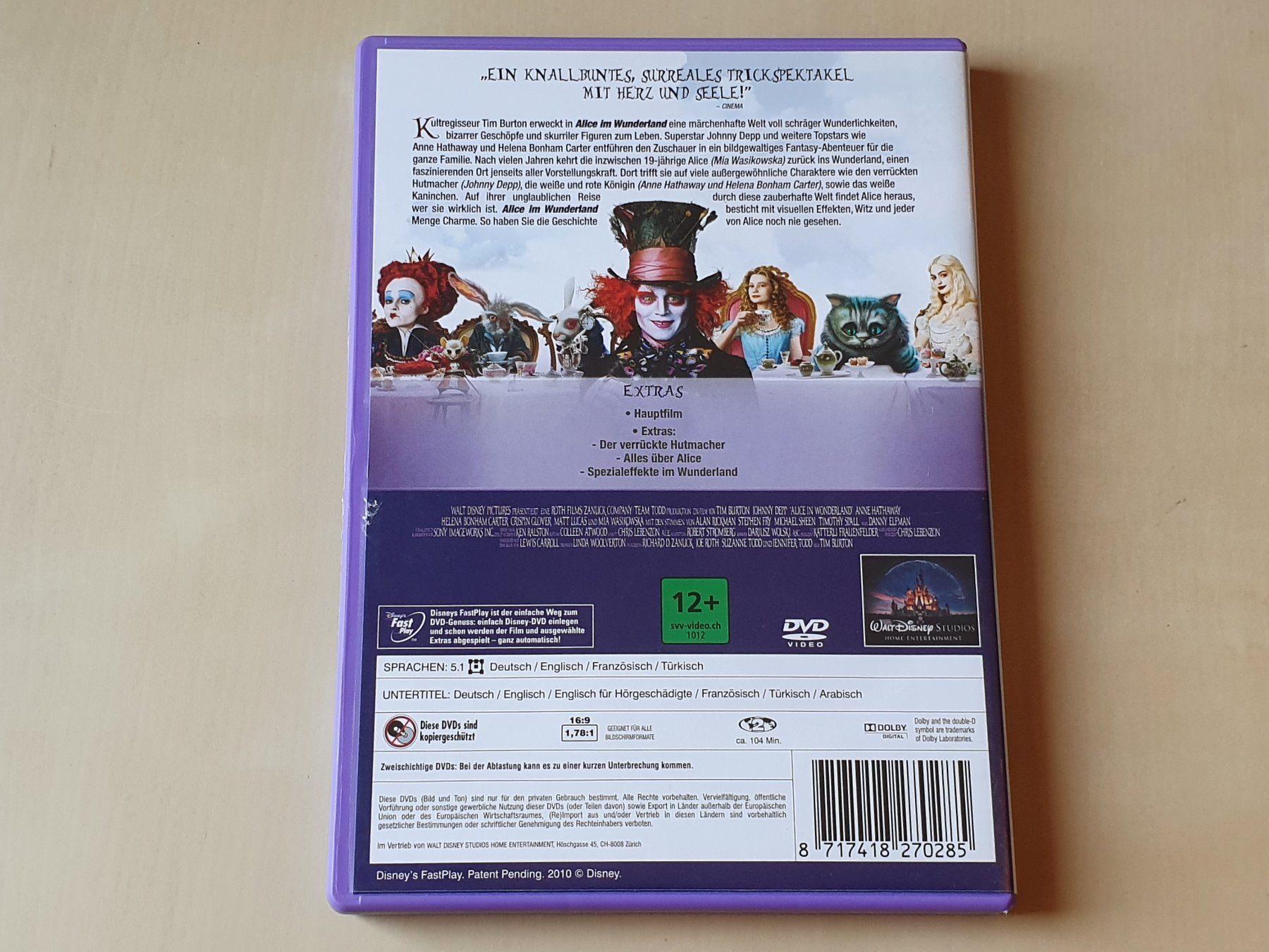 Tous les DVDs: Alice im Wunderland – D'occasion à Stansstad par collectorsshop 1