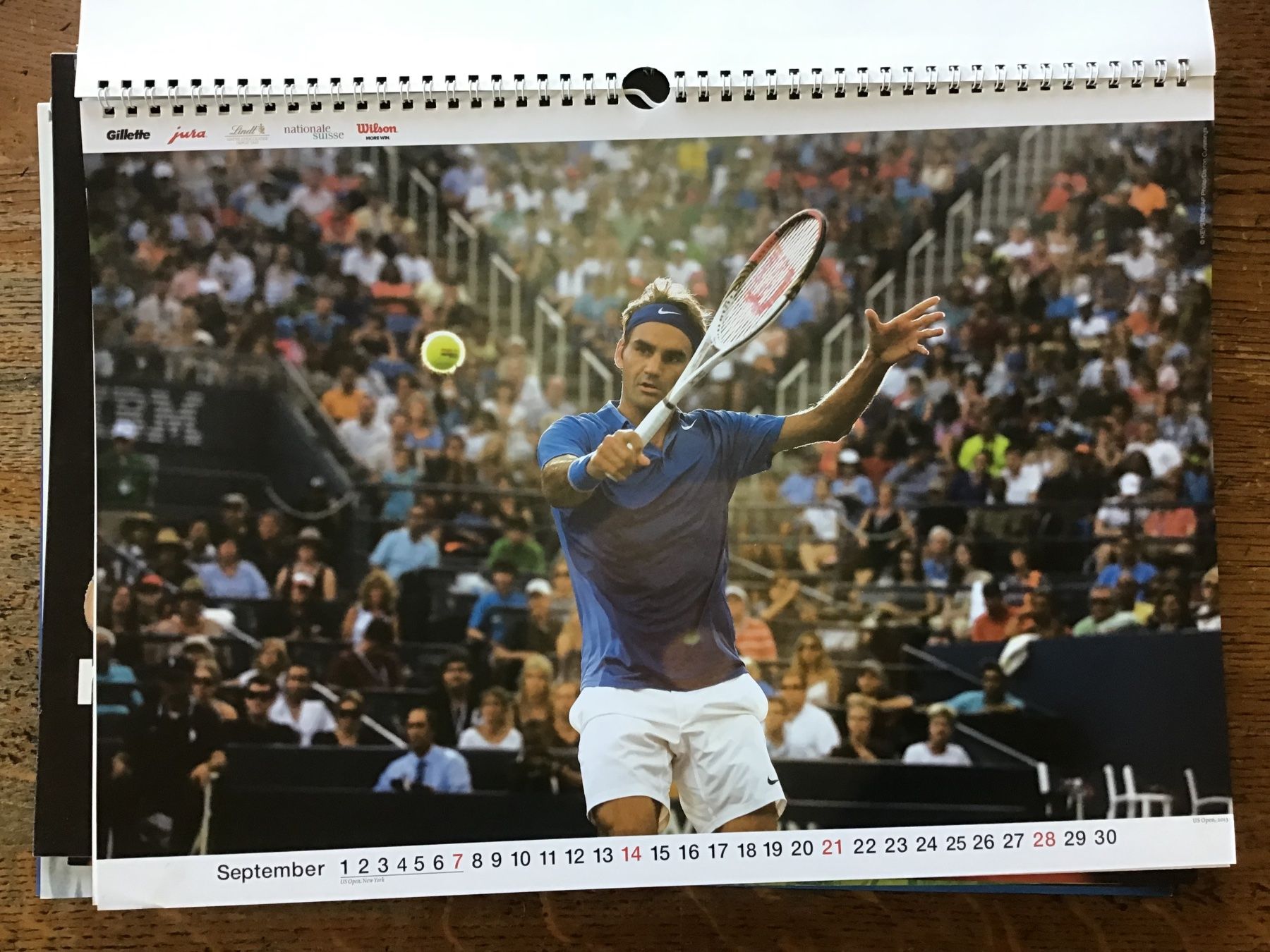 Calendari: Calendrier officiel Roger Federer 2014 – Usato da Fully venduto da Ruby97 3