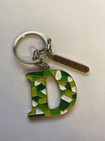 Porte-clés lettre D motif mosaïque vert Mallorca neuf