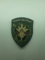 BADGE ECUSSON MILITAIRE SUISSE ECOLE RAV/EVAC 45