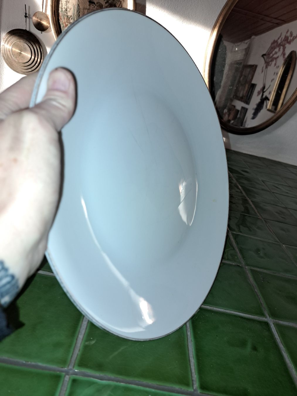 Rosenthal Plateaux: Rosenthal Platte Durchmesser 31cm, Vintage  – D'occasion à Kölliken par Upcycling-by-Mc-TAM 3