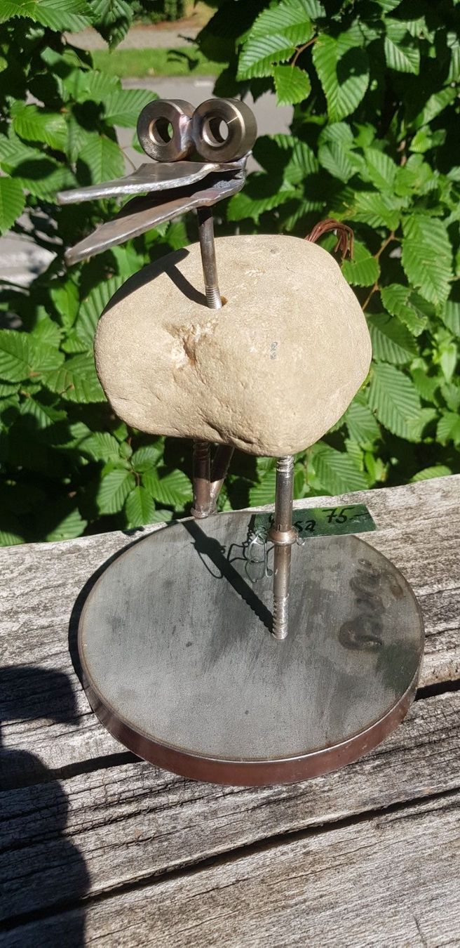 Skulpturen & Statuen: Metall Stein Vogel – Gebraucht aus Schaffhausen von beny06