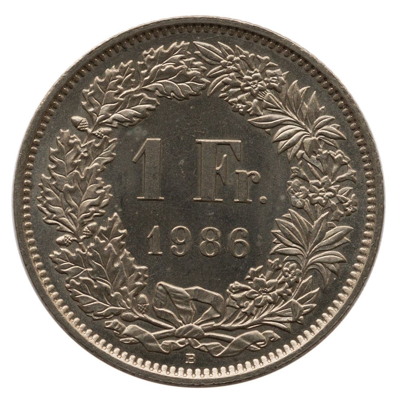 Tutti le monete: 1 Franken 1986 stgl – Usato da Rotkreuz venduto da Swiss-Coins