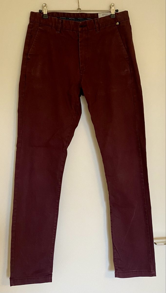 Hosen: Chinos rouge foncé - Springfield - Taille 38 – Gebraucht aus Nyon von meganhw