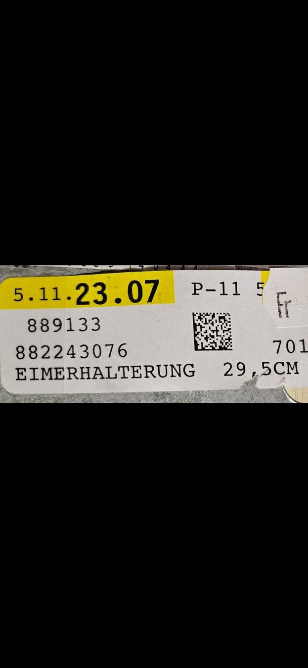 Supporti a parete: Eimerhalterung Metall, Durchmesser 29.5 cm, 2 Stk,neu – Nuovo (secondo la descrizione) da Oberburg venduto da znas 3