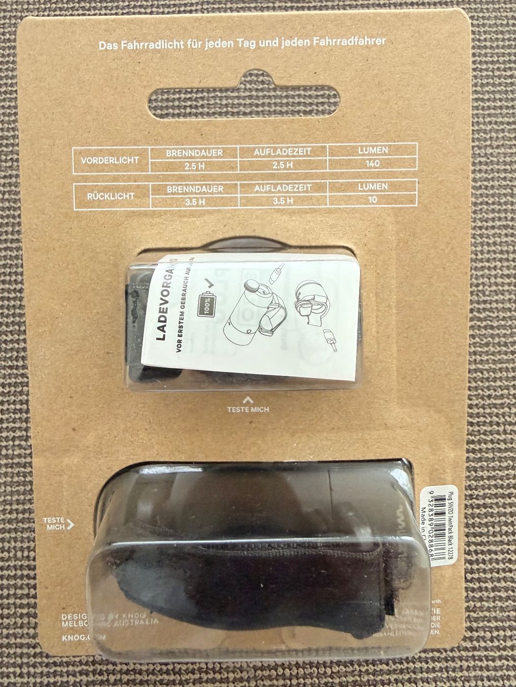 Pezzi di ricambio: knog Velo Lichtset Plug - NEU! – Nuovo e nell'imballaggio originale da Köniz venduto da cone_cry 1