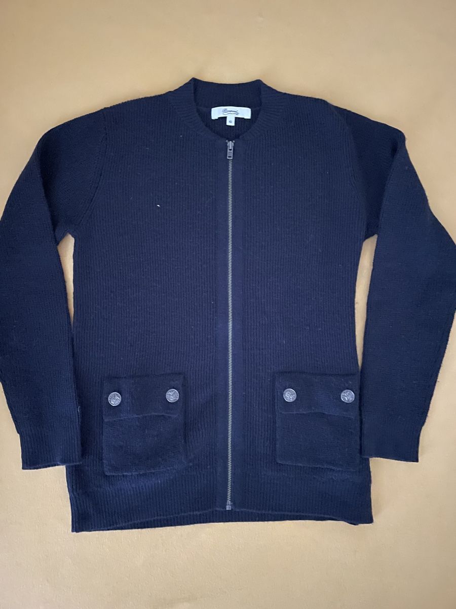 Bonpoint Maglioni & Felpe: Bonpoint wool Navy Knit Zip-Up Cardigan – Usato da sonvico venduto da Ptequila