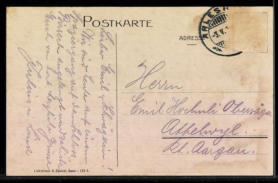 Cartoline postali: AK Arlesheim, Schloss Birseck – Usato da Berlin venduto da bartko-reher 1