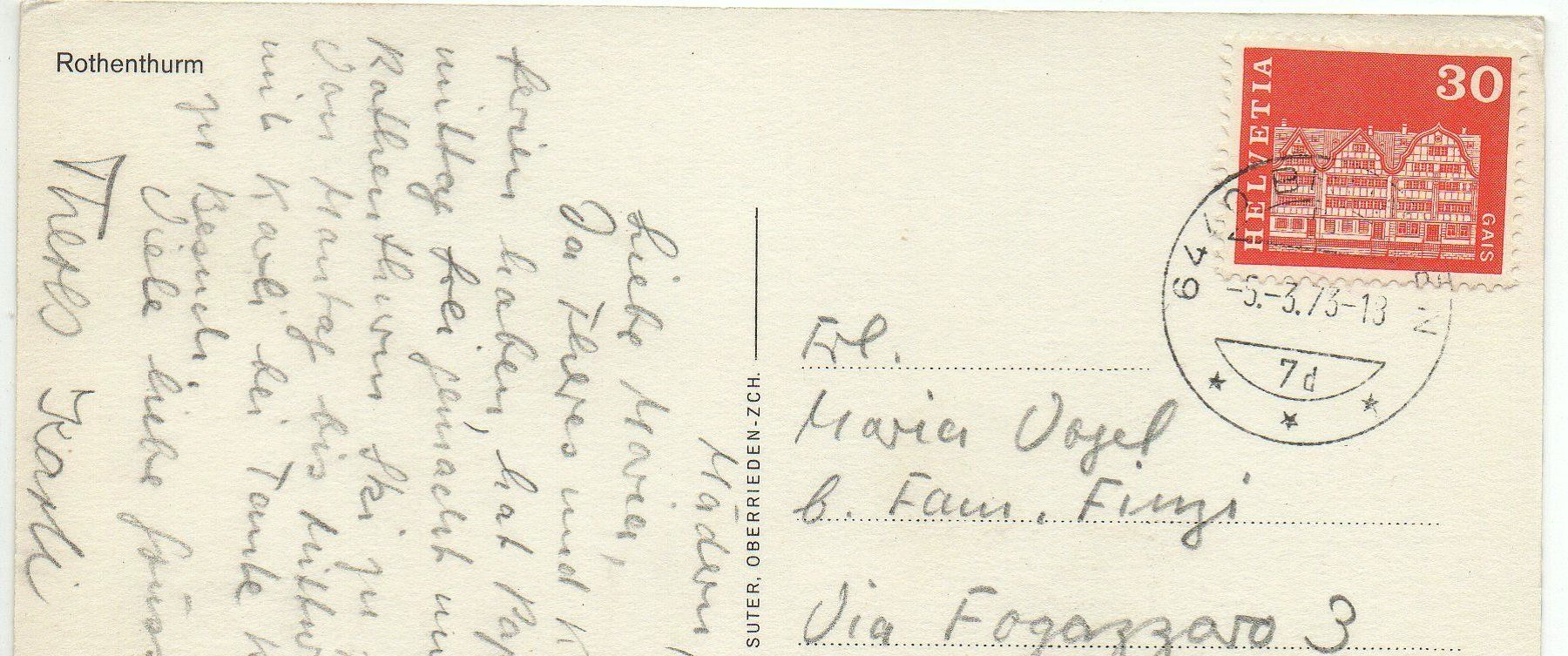 Cartoline postali: ROTHENTHURM – Usato da Jona venduto da philajona 1