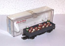 Electrotren H0 1108: Hochbordwagen RN mit 9 Fässern beladen