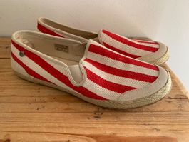 UGG rot weiss gestreifte Espadrilles Sandalen Gr. 41 *NEU*