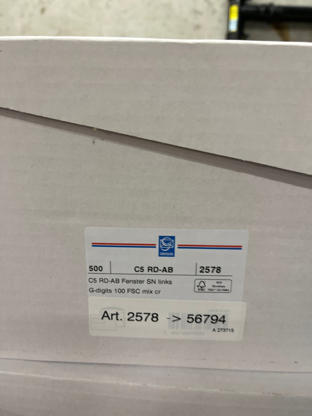Couverts & Versandtaschen: 1 Karton Goessler Couvert C5 500 – Gebraucht aus Zürich von Zapro 2