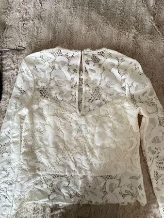 SAYLOR Spitzenbluse, weiss, Gr. S